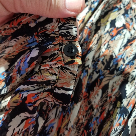 SCULLY FEATHER PRINT DRESS - Picture 4 of 4